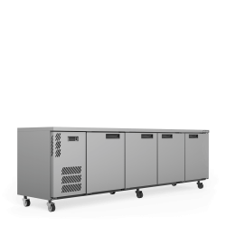  Boronia -  Four Door Stainless Steel Under Counter Display Refrigerator