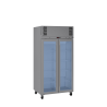  Pearl - Slim Two Door Stainless Steel Upright Display Refrigerator