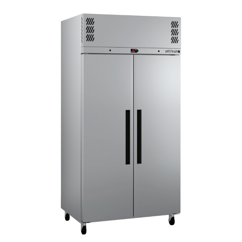 Pearl - Slim Two Door Stainless Steel Upright Storage Refrigerator