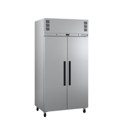  Pearl - Slim Two Door Stainless Steel Upright Storage Refrigerator