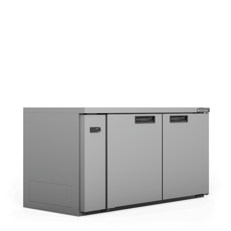 Boronia - Two Door Stainless Steel Remote Back Bar Counter Display Refrigerator