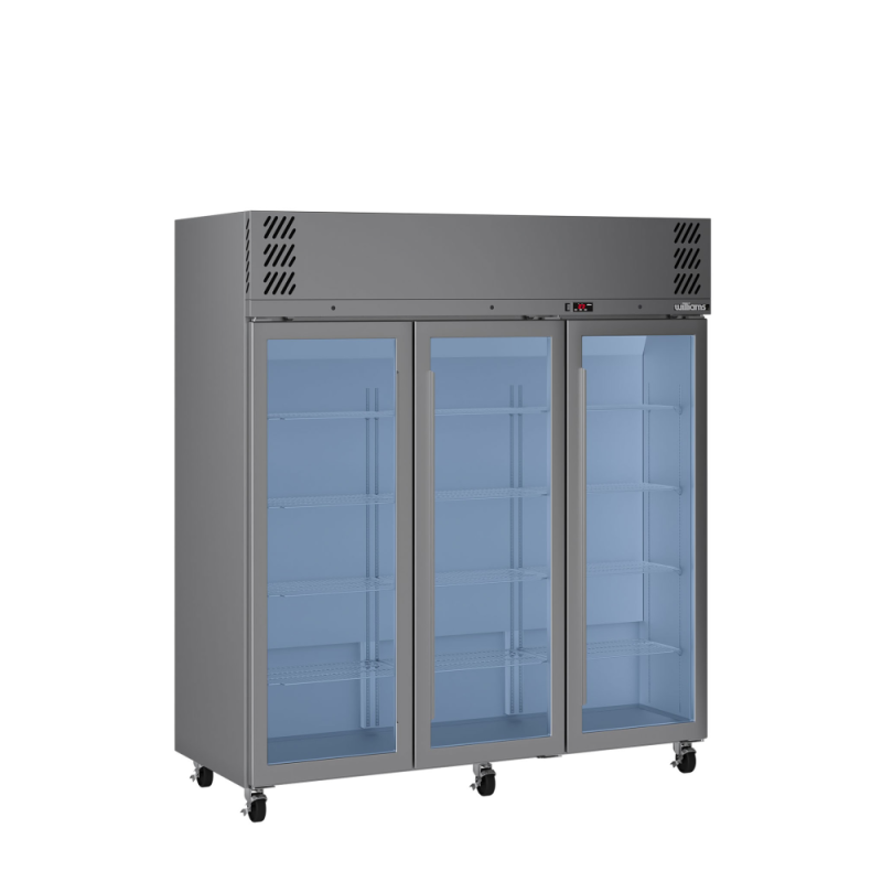 Pearl - Three Door Stainless Steel Upright Display Refrigerator