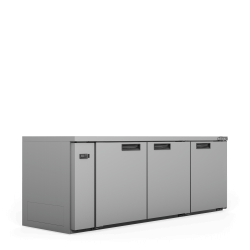 Boronia - Three Door Stainless Steel Remote Back Bar Counter Display Refrigerator