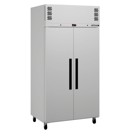 Pearl - Slim Two Door White Colorbond Upright Storage Freezer