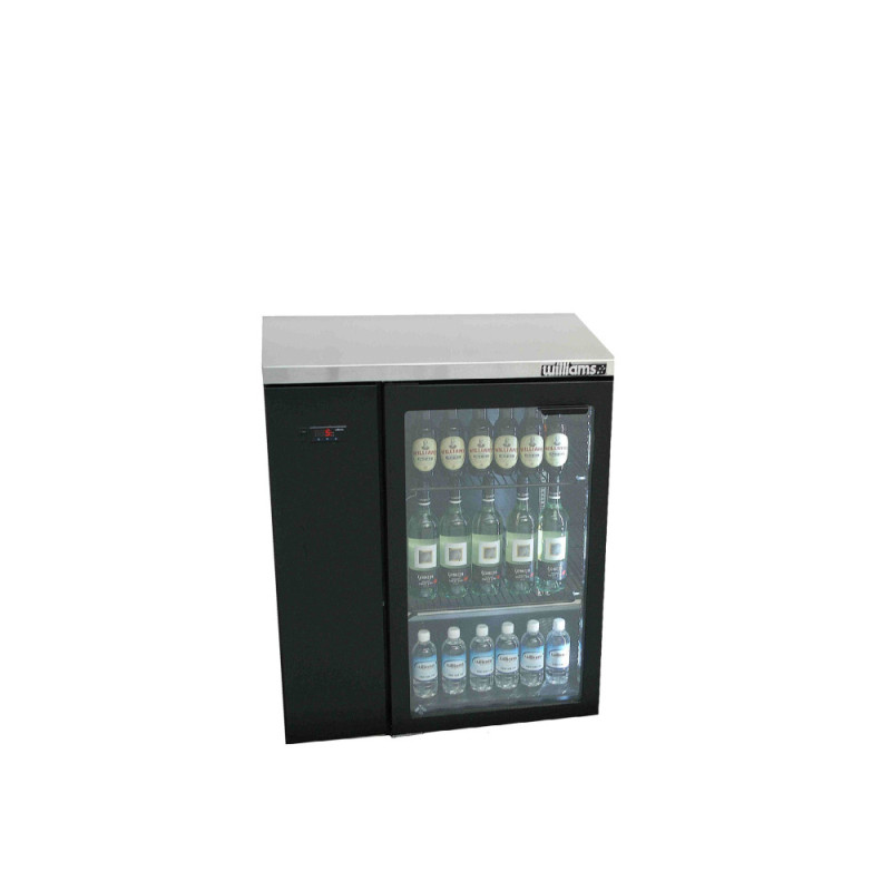 Cameo - One Door Black Colorbond Remote Back Bar Counter Display Refrigerator