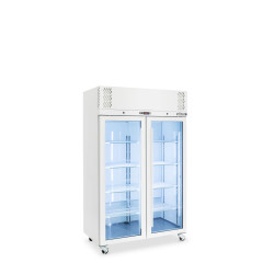 Pearl - Two Door White Colorbond Upright Display Freezer