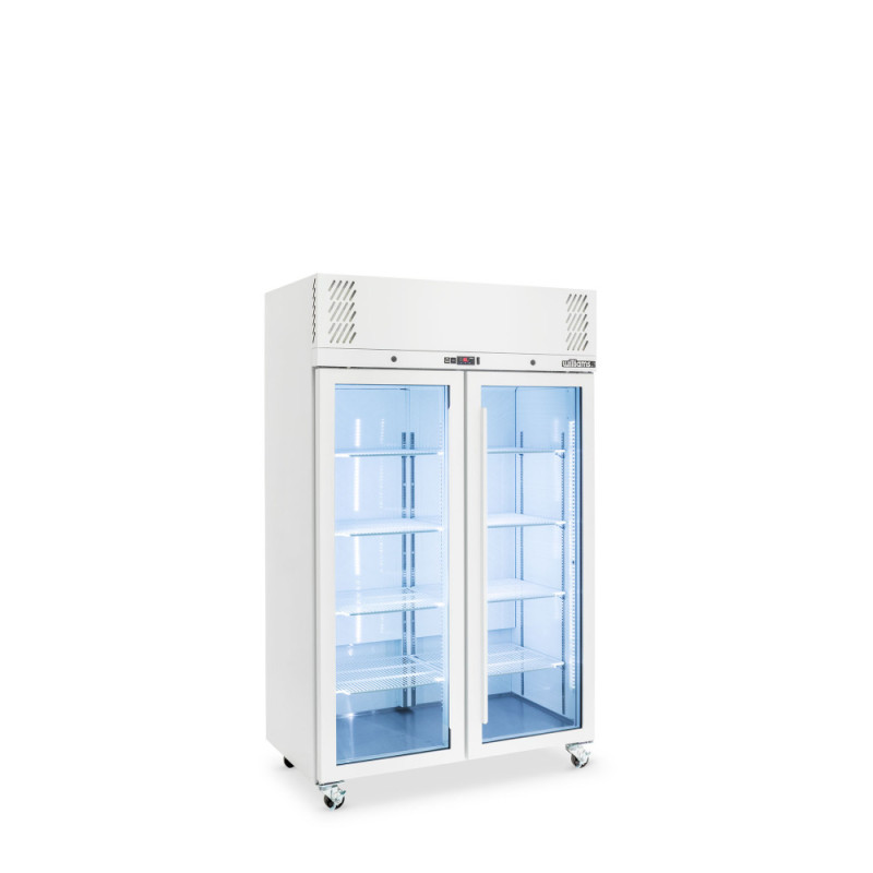 Pearl - Two Door White Colorbond Upright Display Freezer