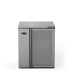 Cameo - One Door Stainless Steel Remote Back Bar Counter Display Refrigerator