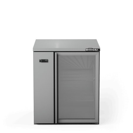 Cameo - One Door Stainless Steel Remote Back Bar Counter Display Refrigerator