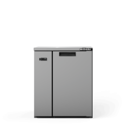 Cameo - One Door Stainless Steel Remote Back Bar Counter Display Refrigerator