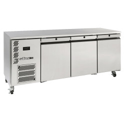 Opal - Threee Door Stainless Steel Under Counter Refrigerator