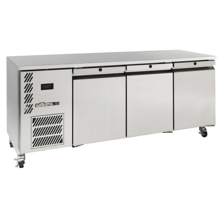 Opal - Threee Door Stainless Steel Under Counter Refrigerator