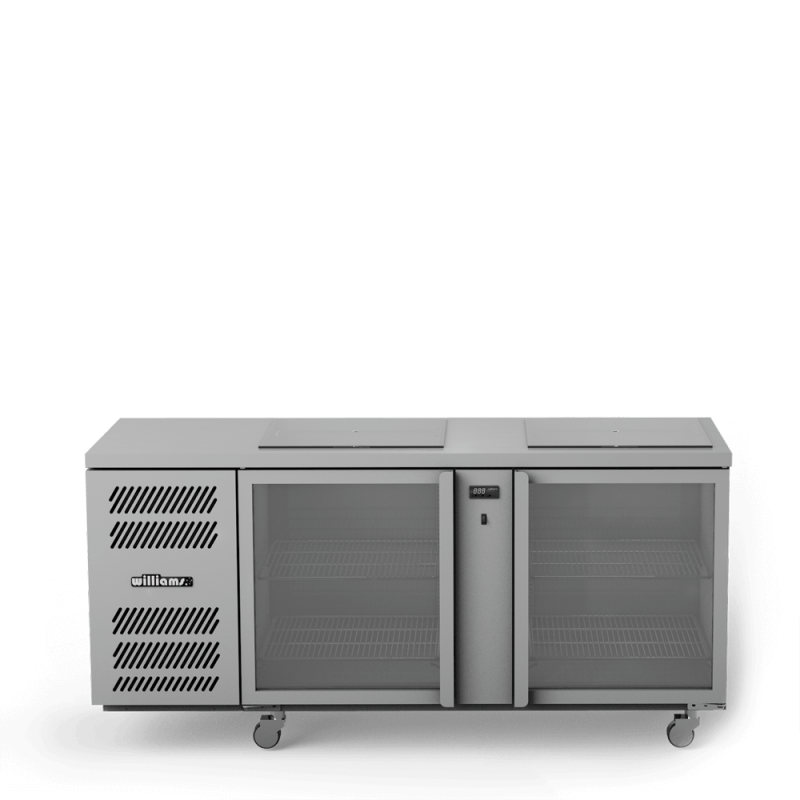 Glass Chiller - Two Door Glass Chiller With Two Shelves