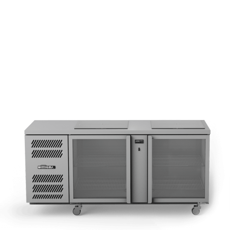 Glass Chiller - Two Door Glass Chiller With Two Shelves