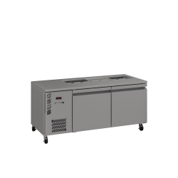 Emerald - Two Door Stainless Steel Under Counter Refrigerator With Blown Air Well