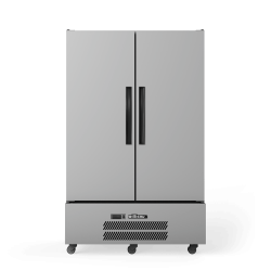  Quartz Star - Two Door Stainless Steel Upright Storage Refrigerator