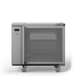 Glass Chiller - One Door Remote Glass Chiller With Two Shelves - 500 x 500 baskets