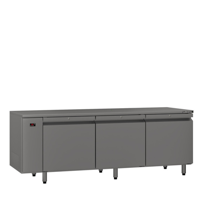 Emerald - Three Door Stainless Steel Remote Under Counter Refrigerator