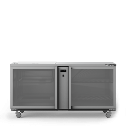  Glass Chiller - Two Door Remote Glass Chiller With Two Shelves - 500 x 500 baskets