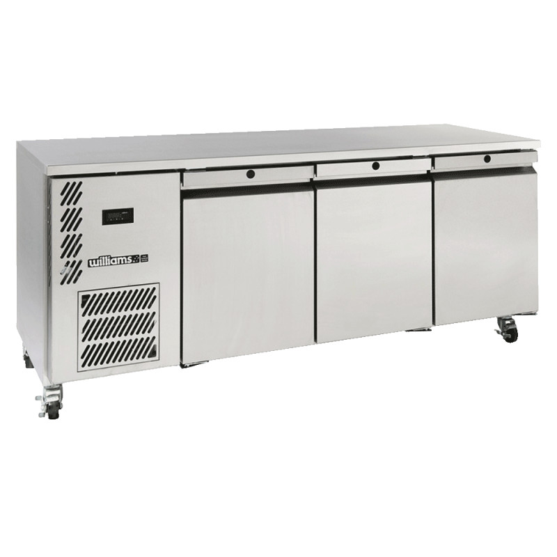Opal - Three Door Stainless Steel Under Counter Freezer