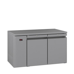  Opal - Two Door Stainless Steel Remote Under Counter Storage Freezer