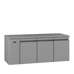 Opal - Three Door Stainless Steel Remote Under Counter Freezer