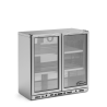 Bottle Cooler - Two Door Stainless Steel Bottle Cooler 800mm High