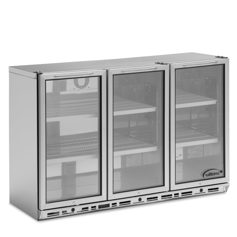 Bottle Cooler - Three Door Stainless Steel Bottle Cooler