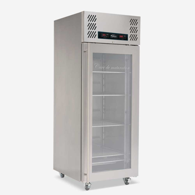 Meat Aging Refrigerator - Single glass door top mounted upright meat aging fridge
