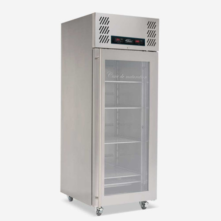 Meat Aging Refrigerator - Single glass door top mounted upright meat aging fridge