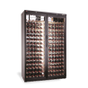 Wine Cabinet - Two Door Black Upright Wine Display Refrigerator