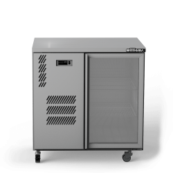 Cameo - One Door Stainless Steel Under Counter Display Refrigerator