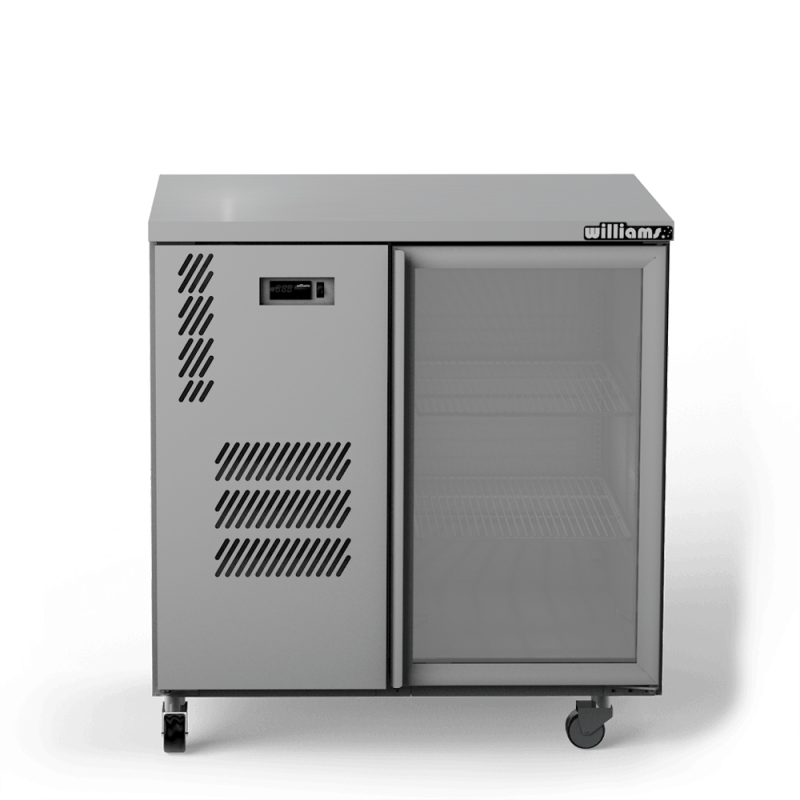 Cameo - One Door Stainless Steel Under Counter Display Refrigerator