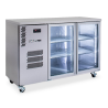 Cameo - Two Door Stainless Steel Under Counter Display Refrigerator