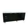 Cameo - Four Door Black Colorbond Under Counter Display Refrigerator