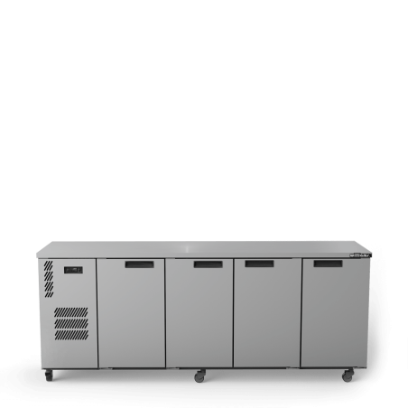 Cameo - Four Door Stainless Steel Under Counter Display Refrigerator