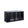 Cameo - Three Door Black Colorbond Remote Back Bar Counter Display Refrigerator