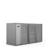  Cameo - Three Door Stainless Steel Remote Back Bar Counter Display Refrigerator