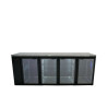  Cameo - Four Door Black Colorbond Remote Back Bar Counter Display Refrigerator