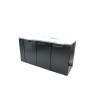  Cameo - Three Door Black Colorbond Remote Back Bar Counter Display Refrigerator