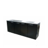 Cameo - Four Door Black Colorbond Remote Back Bar Counter Display Refrigerator
