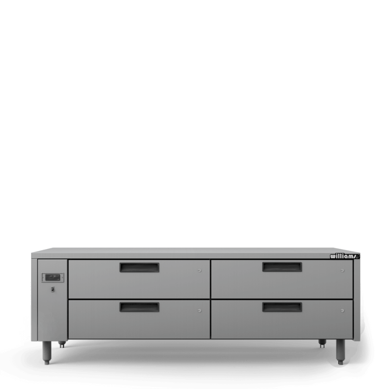 Jarrah - Four Drawer Remote Lowline Refigerator