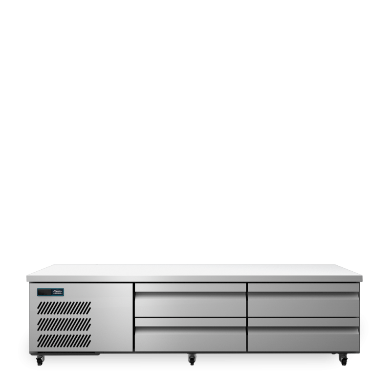 Under Broiler Counter - Four Drawer Self Contained Lowline Refigerator