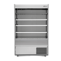 Gem Multideck - stainless steel open deck fridge with night blind