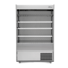 Gem Multideck - stainless steel open deck fridge with night blind