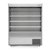 Gem Multideck - stainless steel open deck fridge with night blind