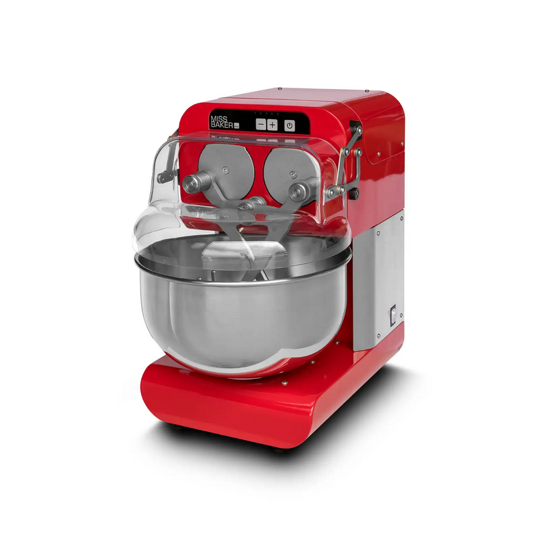 Bernardi  Miss Baker Pro - 4kg finished /10 Litre Double Arm Mixer, 5 speed, Red