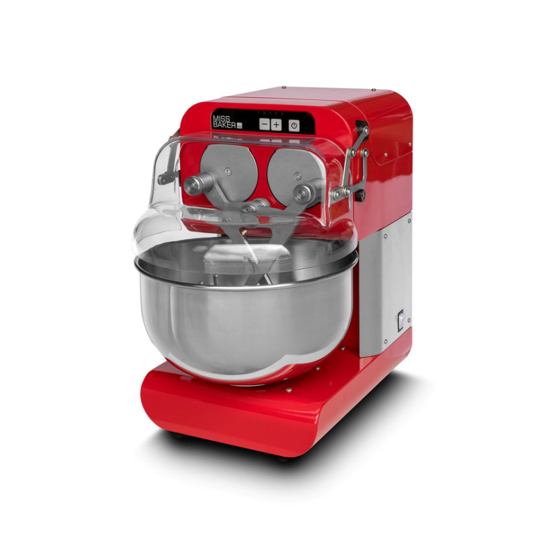 Bernardi  Miss Baker Pro XL - 8 kg finished /20 Litre Double Arm Mixer, 5 speed, Red
