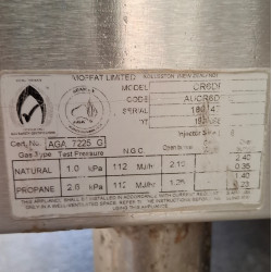 Used Cobra CR6D Four Burner Gas Range Static Oven - ST26UK256