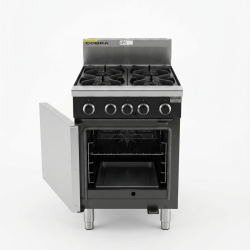 Used Cobra CR6D Four Burner Gas Range Static Oven - ST26UK256
